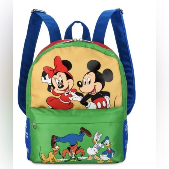Mickey & Minnie Colorblock retro 90’s style backpack nwot main image 7